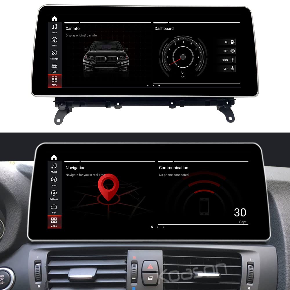 Koason 12.3inch Android12 Pantalla CarPlay GPS Reproductor Multimedia para X3 X4 F2 F26 2013-2016 Año NBT