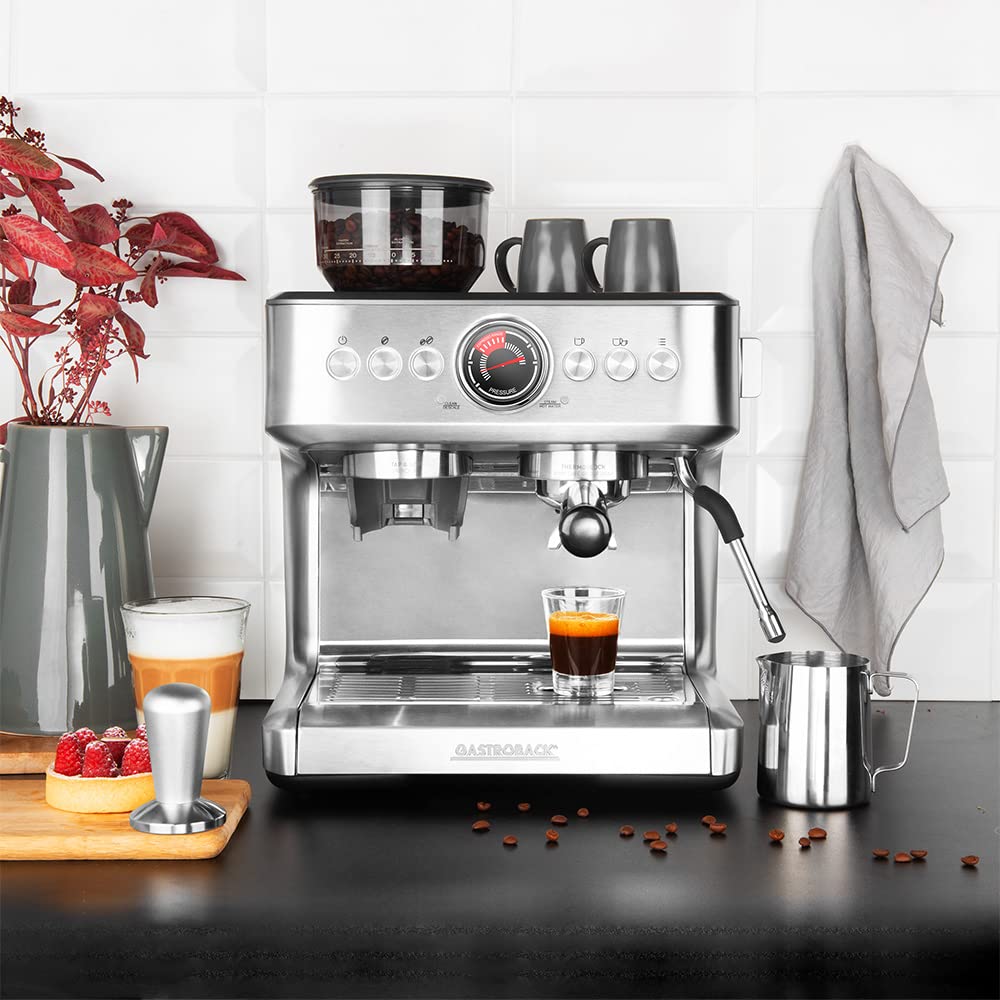 GASTROBACK Design Espresso Advanced Duo 42626 - Máquina de Espresso programable con Sistema termobloque de Doble Circuito