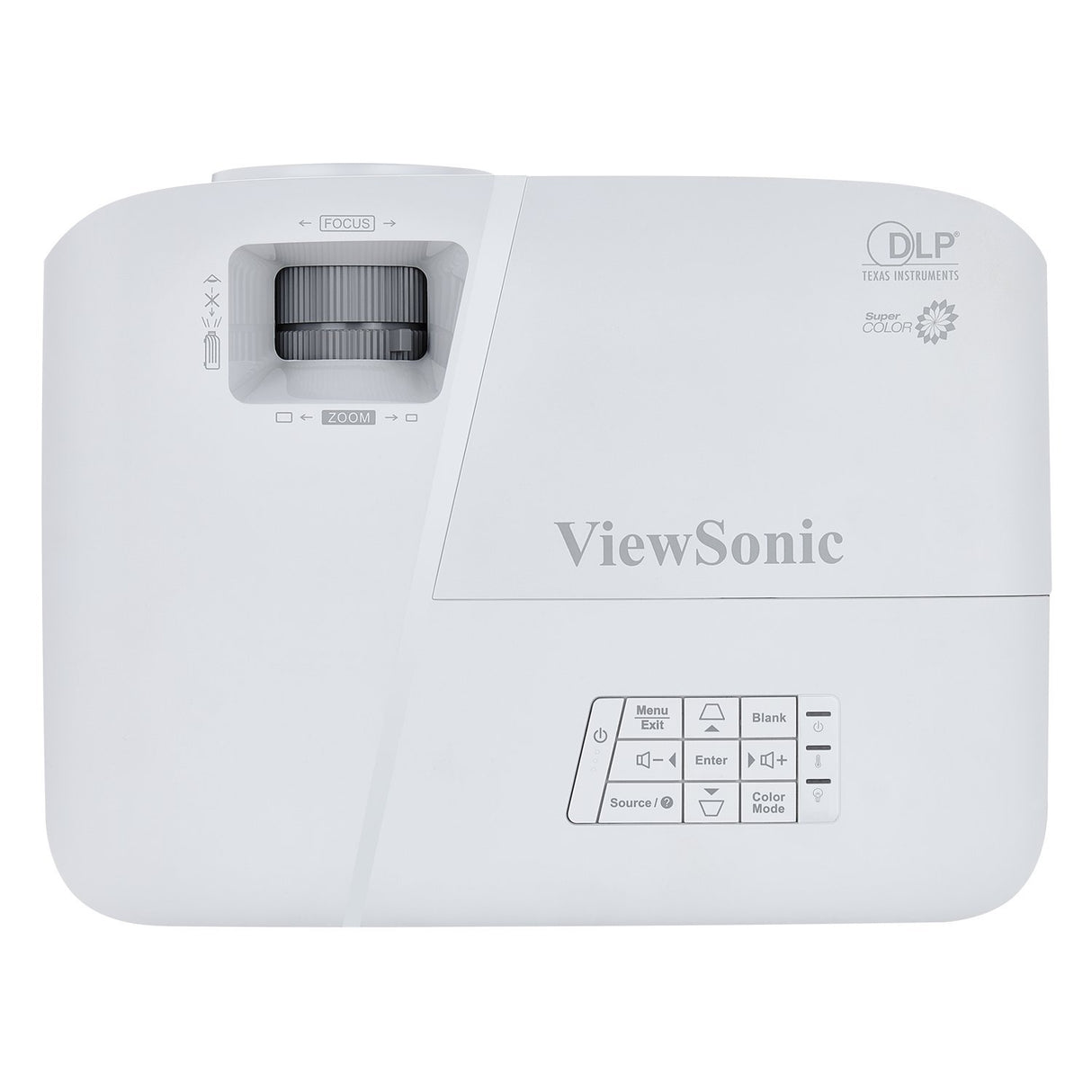 ViewSonic PA503W Proyector WXGA (DLP, 1280 x 800, 3.600 ANSI lumens, contraste 22.000:1, 16:10, HDMI, 2W), color blanco