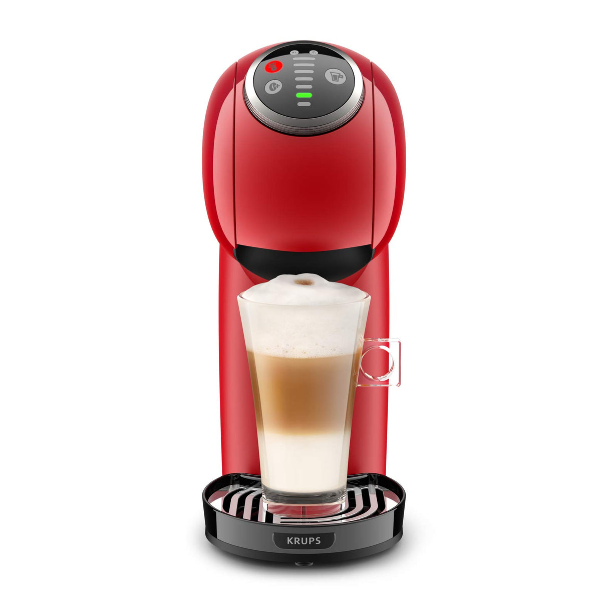 Krups Nescafé Dolce Gusto Genio S Plus KP3405. Cafetera de cápsulas, Eco, pantalla táctil, 4 ajustes temperatura, rojo