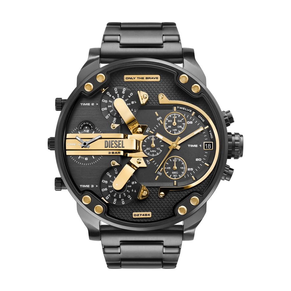 Diesel Reloj Analógico para Hombre de Cuarzo con Correa en Acero Inoxidable DZ7484