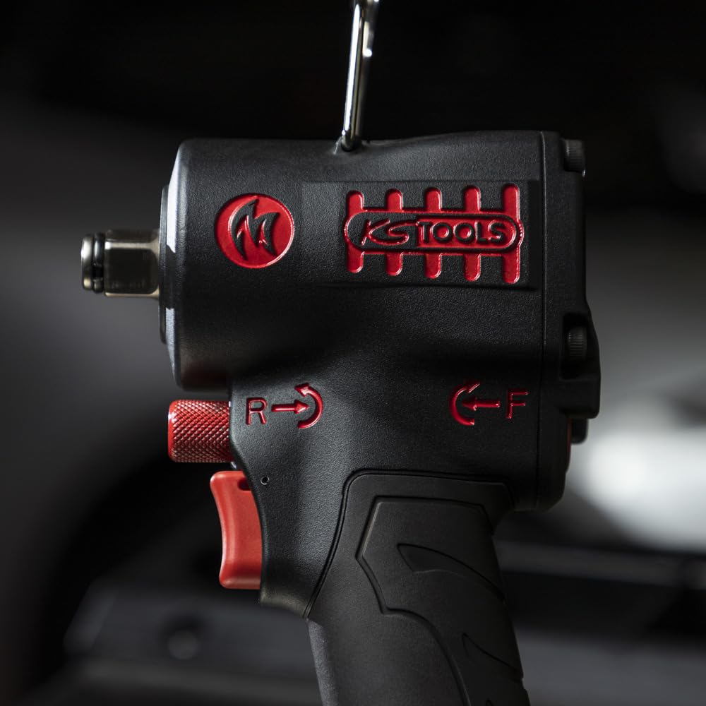 KS Tools 515.1270 1/2" Atornillador de impacto neumático de alta potencia miniMONSTER con 1.390 Nm