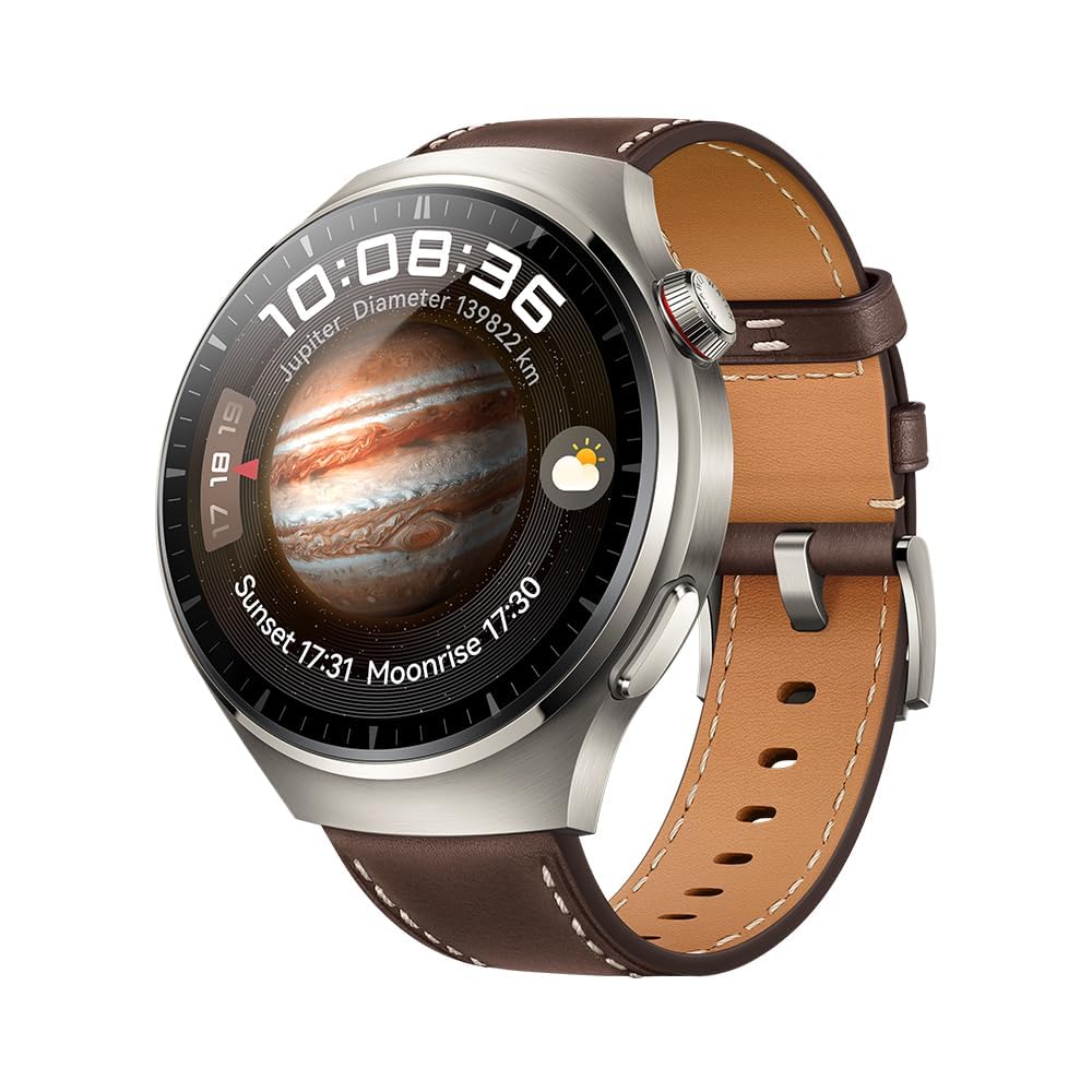 HUAWEI Watch 4 Pro Smartwatch, Cristal Curvo 3D, Controla Tu Salud, Llamadas Móviles Esim, duración de Batería hasta 21 días, Compatible con Android e iOS, Versión Española, Marrón