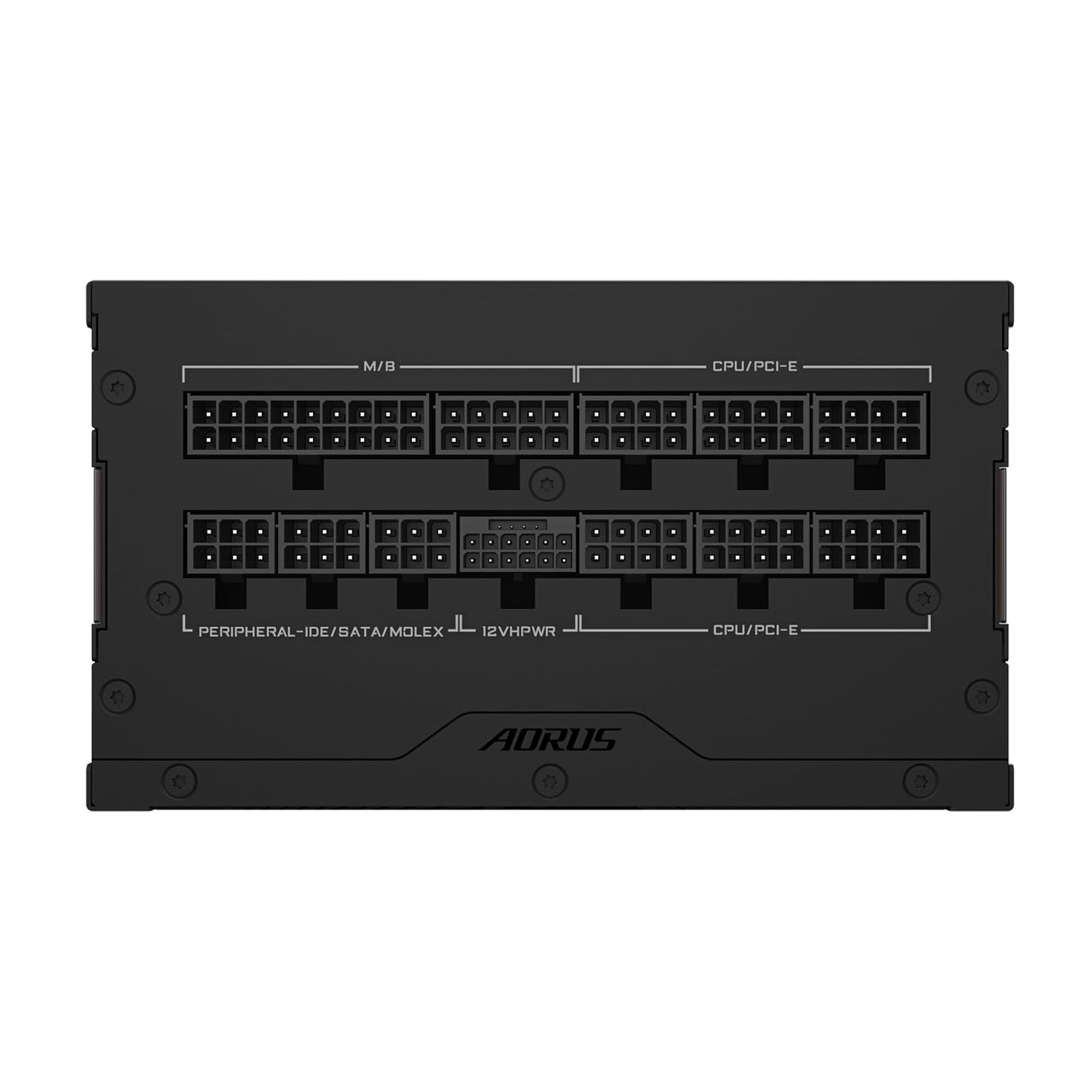 GIGABYTE AORUS Elite P1000W Ice Fuente de Alimentación - PCIe 5.0, 80 Plus Platinum, Diseño Completamente Modular, Ventilador de 120 mm, Compatible con ATX 3.0, Enchufe UE