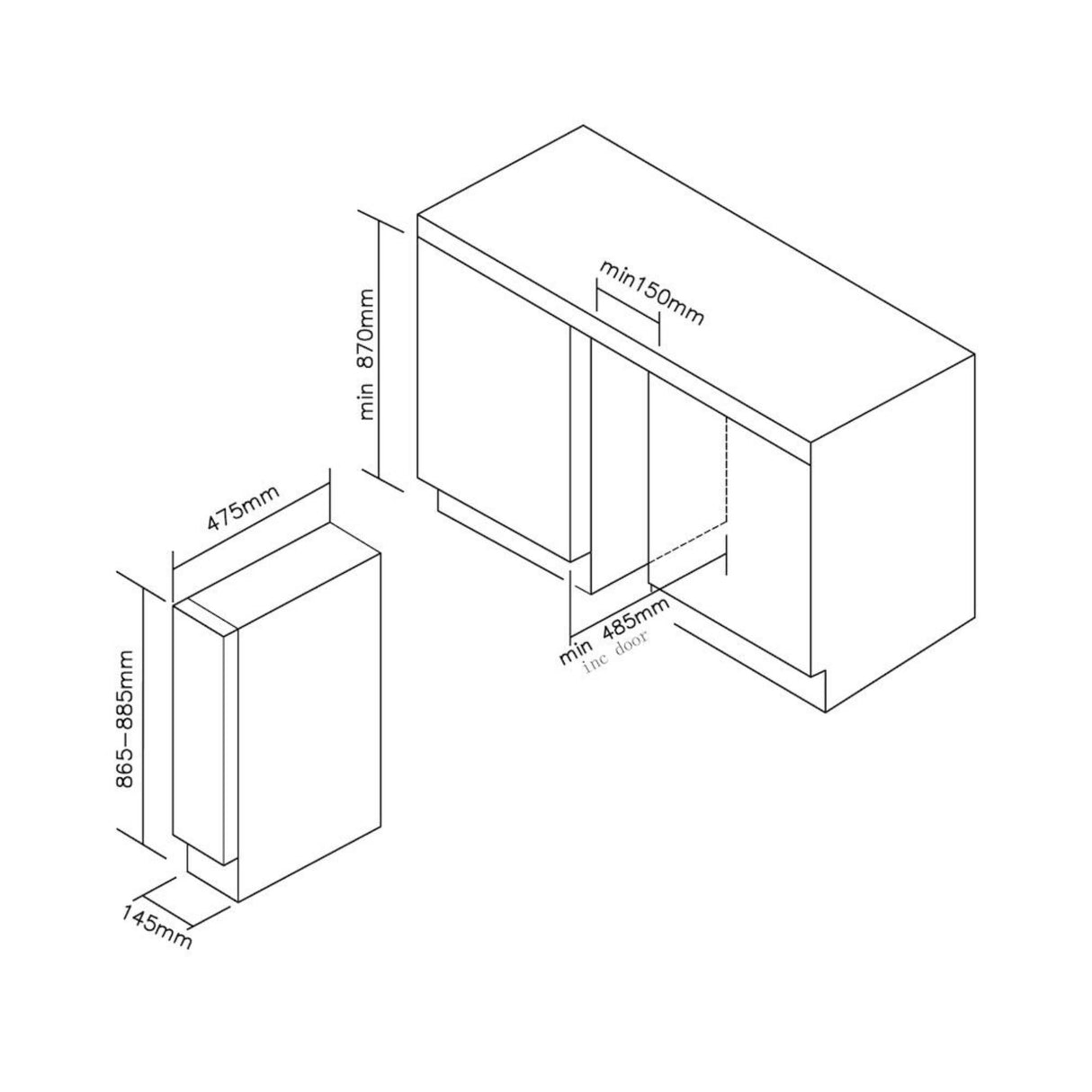 Candy DiVino CCVB 15/1, Vinoteca Integrable Estrecha, 20L, 7 Botellas, Puerta Reversible, 6 Baldas, Tratamiento Anti-UV, Compresor Antivibraciones, LED, Temperatura 5º a 18º, 39DB, Clase C, Negro