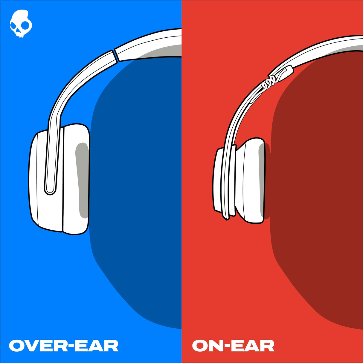 Skullcandy Crusher ANC 2 Cascos Over-Ear Inalámbricos con Cancelación de Ruido y Sensory Bass, Charging Cable, 50 h de Autonomía, Skull-iQ,Alexa Habilitada, Compatibles Dispositivos Bluetooth, Bone