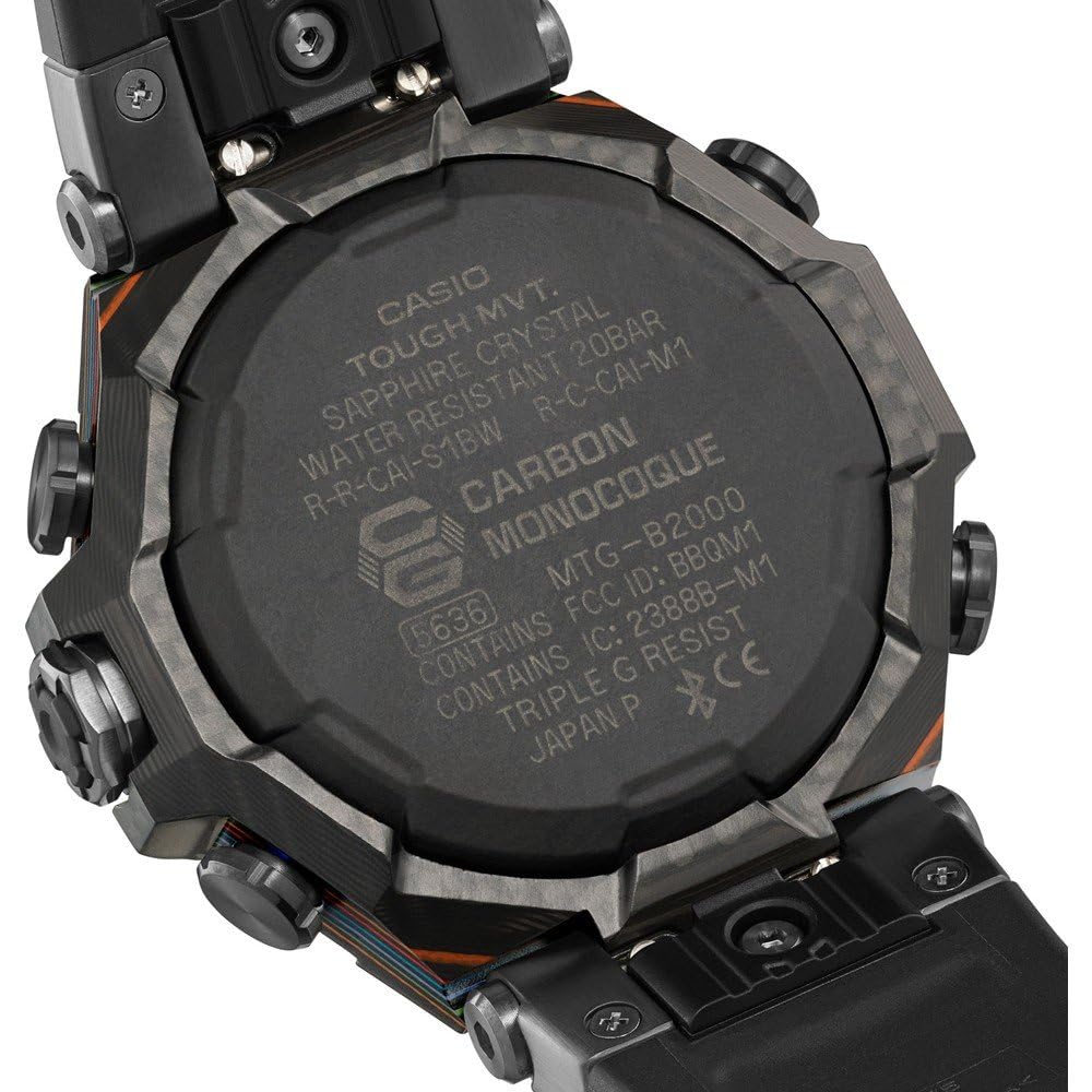 CASIO Reloj Analógico para Hombres de Cuarzo con Correa en Acero Inoxidable MTG-B2000YR-1AER