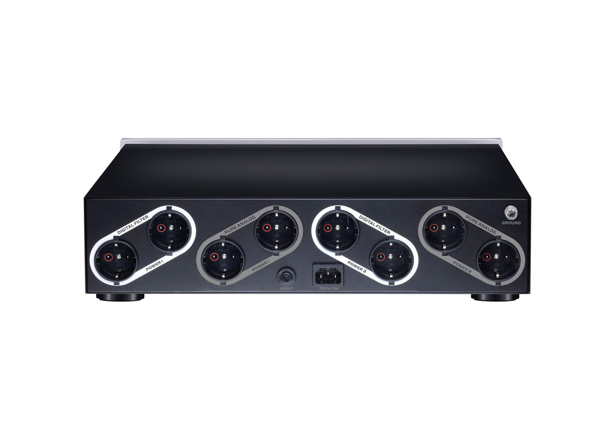 Oehlbach XXL Powerstation 909 High-End - Adaptador múltiple de Audio de Alta definición, Plata