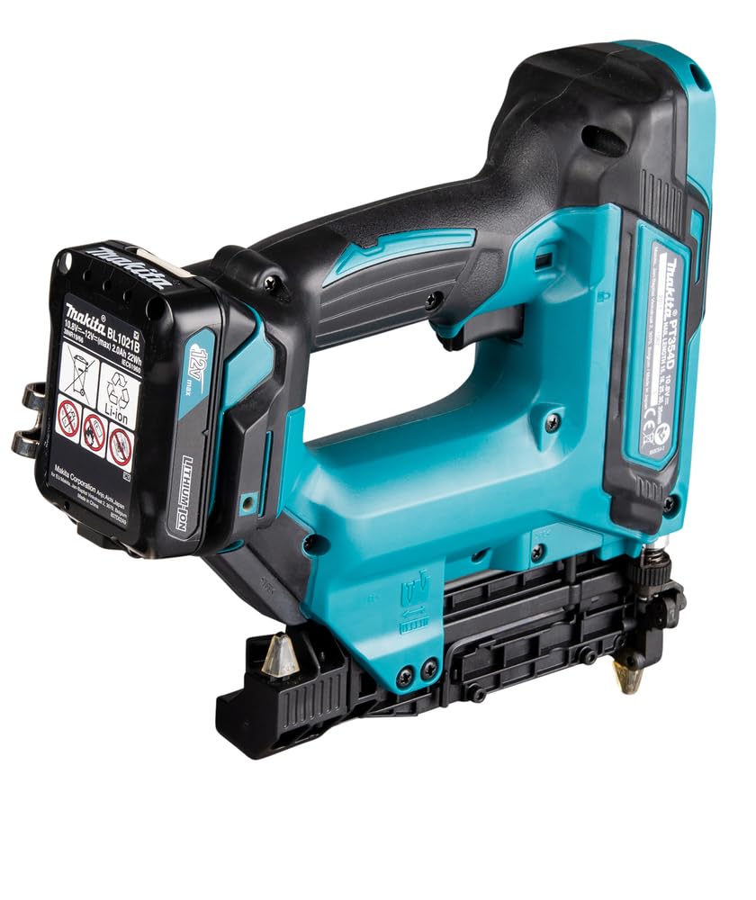 Makita PT354DSMJ - Grapadora de batería (10,8 V, 4,0 Ah, 2 baterías y cargador)