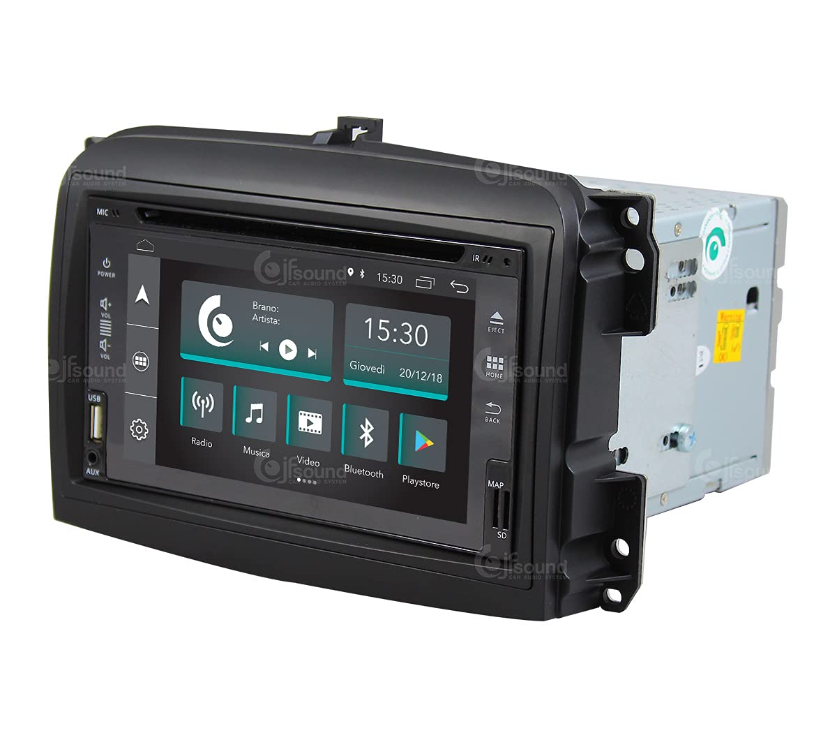 Autorradio de Ajuste Personalizado para Fiat 500L Pre-Restyling Android GPS Bluetooth WiFi Dab USB Pantalla táctil Full HD 6,2"