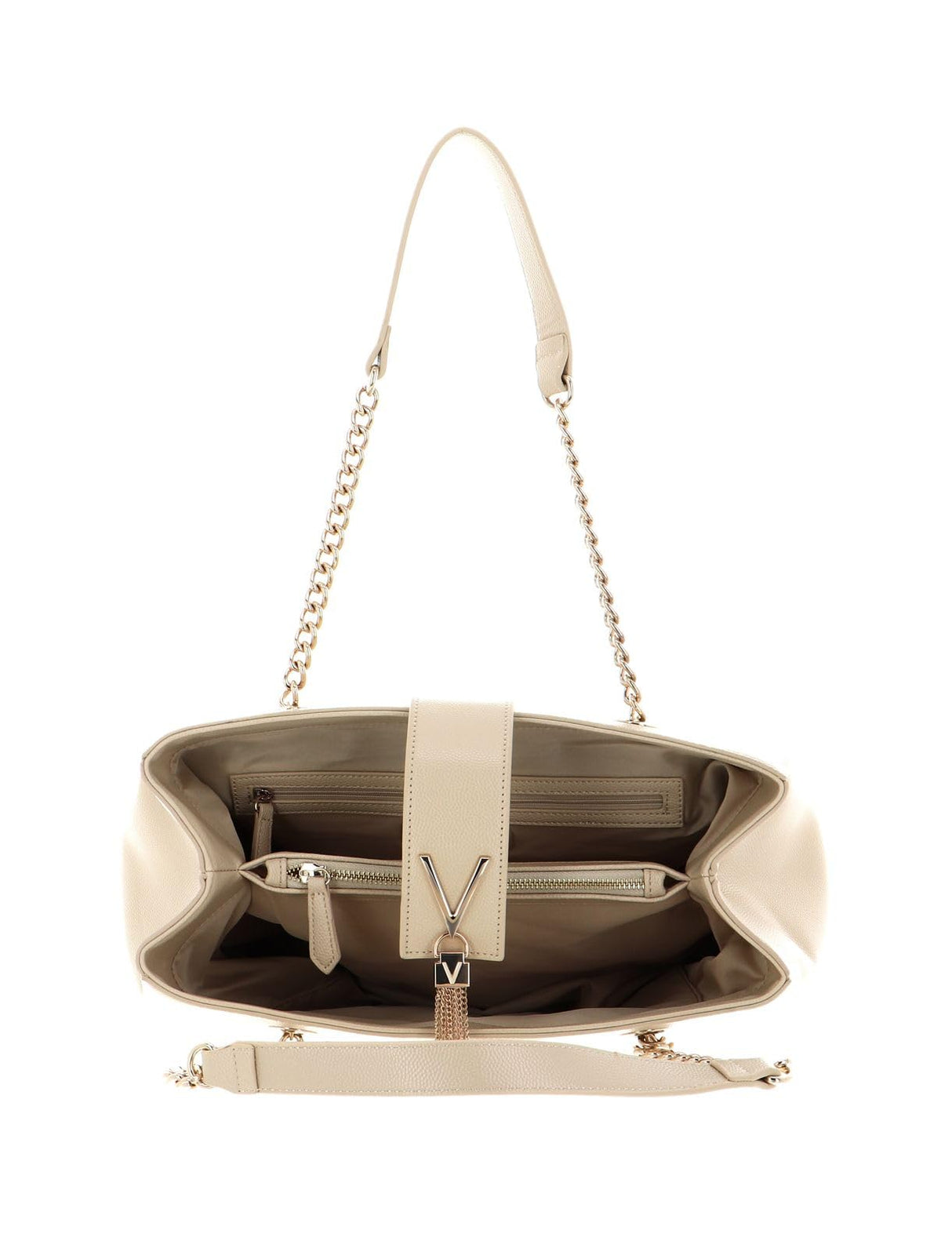 Valentino 1r4-divina, Accesorio De Viaje Neceser Mujer, Beige, M
