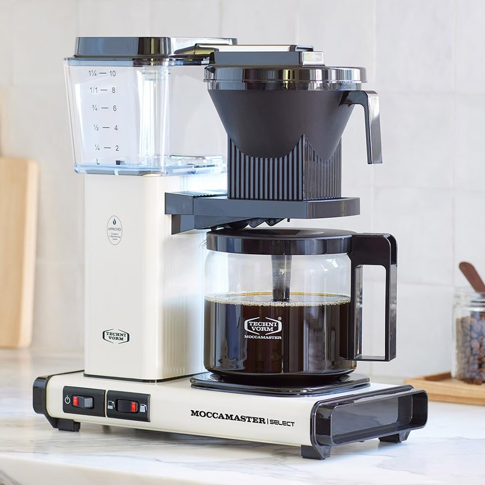 Moccamaster, 53974, KBG Select, Cafetera Filtro, 1.25 litros, Off-White