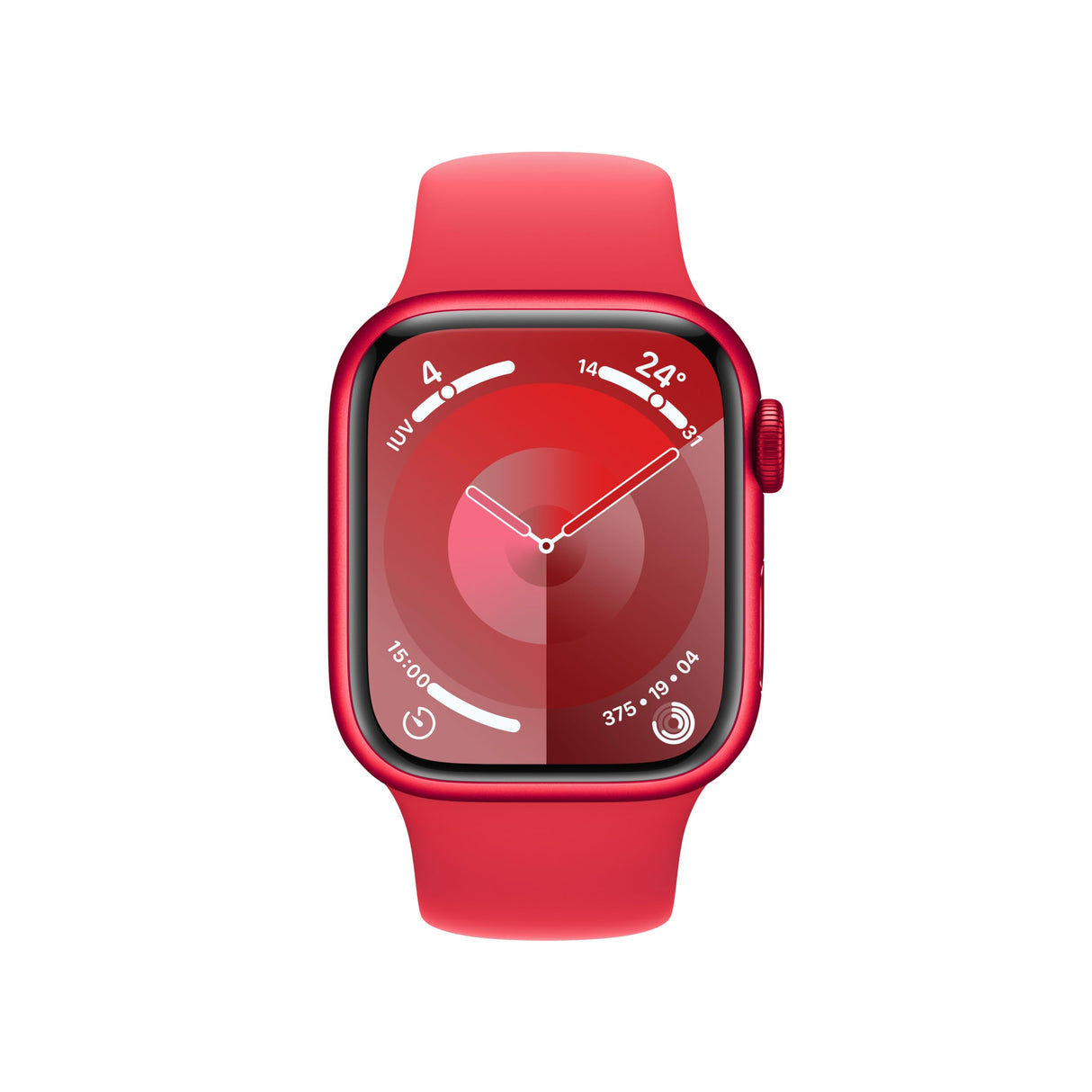Apple Watch Series 9 (GPS) - Caja de Aluminio (Product) Red de 41 mm - Correa Deportiva (Product) Red - Talla S/M