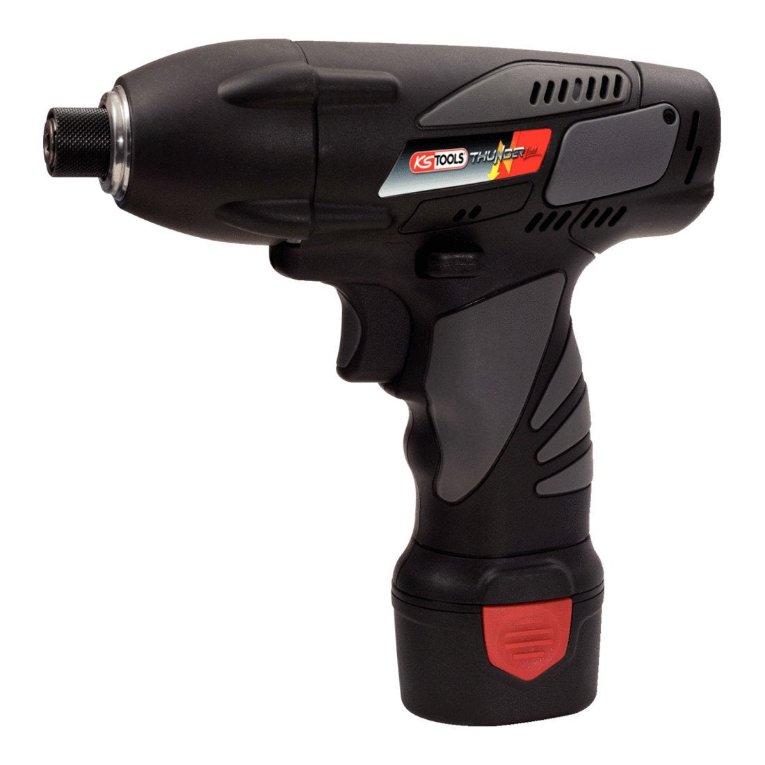 KS Tools 515.3540 1/4'' Atornilladora de impacto de batería, 117Nm, 1.870 rpm, con 1 bateria y 1 cargador