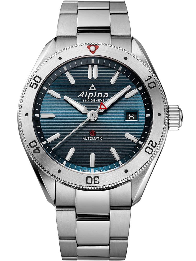 Alpina Reloj Analógico para Hombre de Cuarzo con Correa en Acero Inoxidable mid-39663