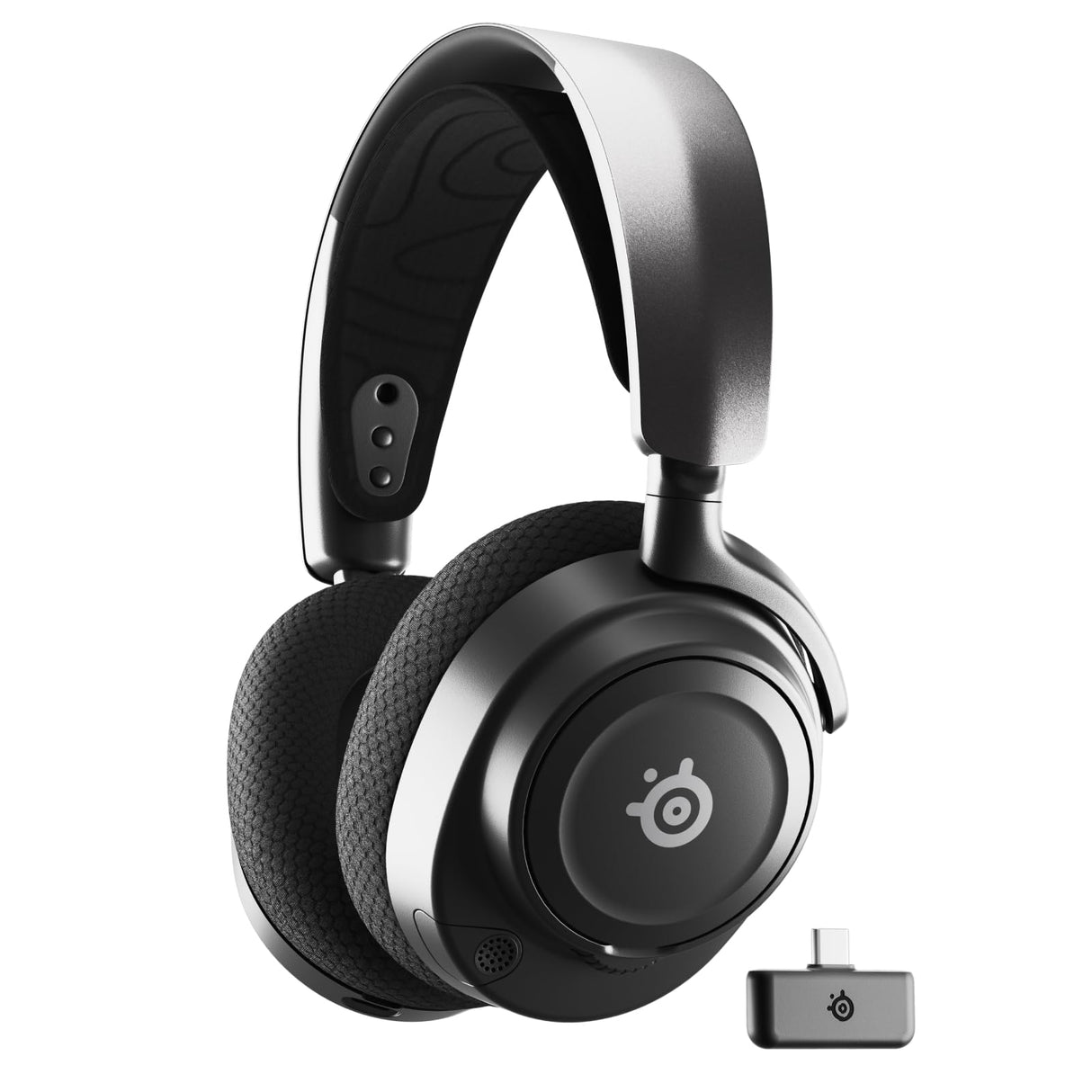 SteelSeries Arctis Nova 7 Wireless - Cascos Gaming Inalámbricos Multisistema - Controladores magnéticos de neodimio - 2,4GHz + Bluetooth - 38h de batería - Micro ClearCast Gen2 IA - PC,PS5,VR