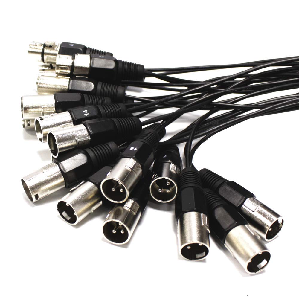 Cablematic - Bobina de extensión cable DMX DMX512 de 24 canales XLR3 20m