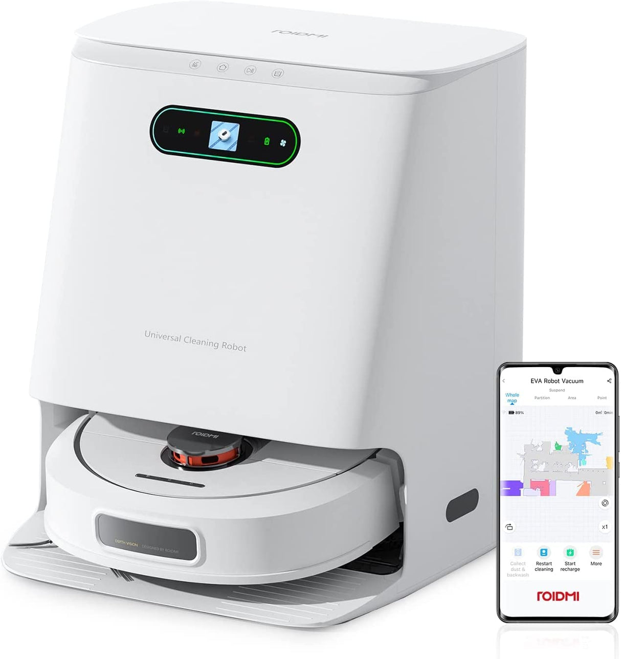 ROIDMI Eva Base Cleaning Robot (Blanco)