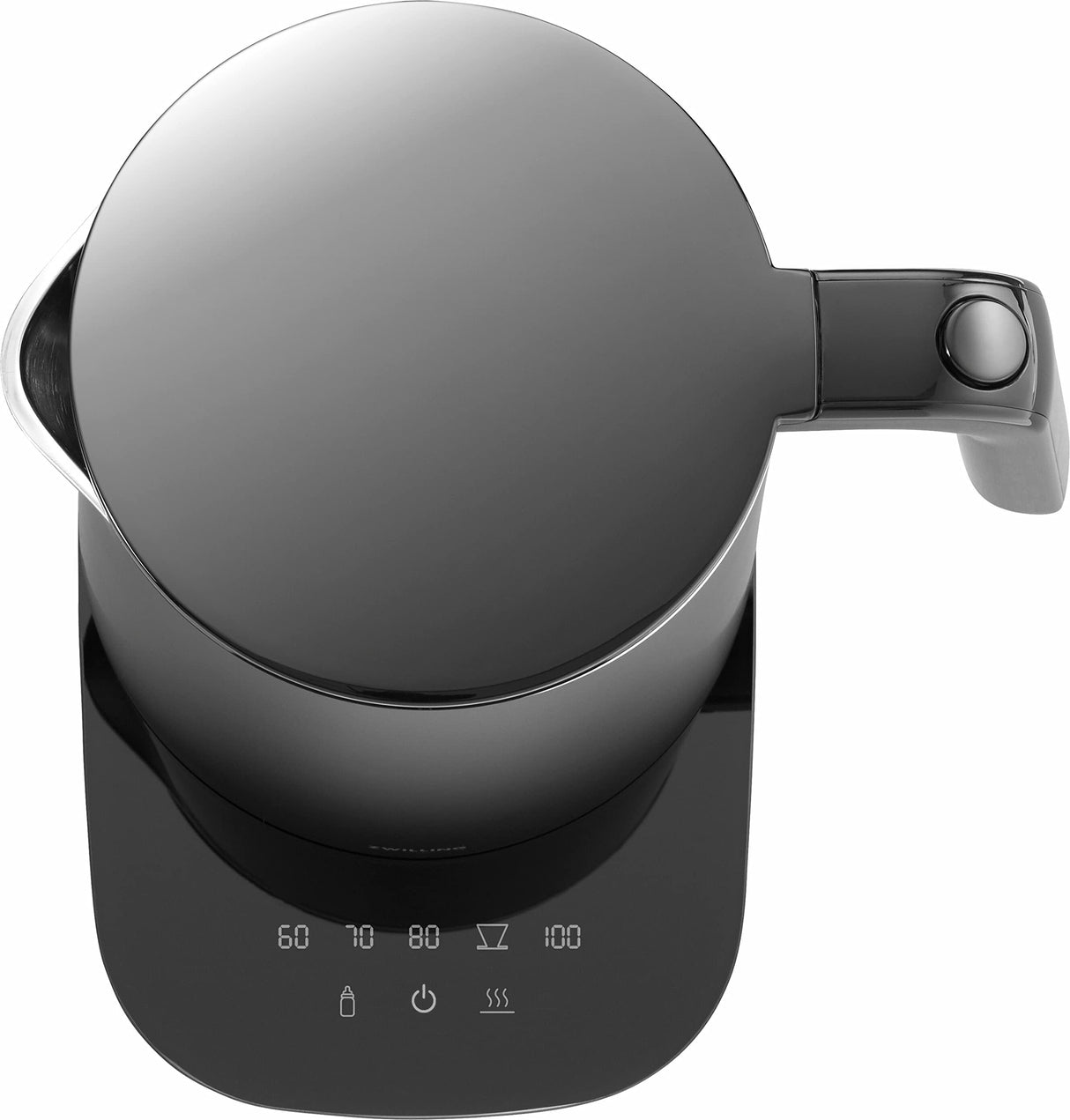 ZWILLING ENFINIGY Hervidor de agua Pro con ajuste de temperatura, Filtro antical de acero inoxidable y función mantener en caliente, 1850 W, 1,5 l, Negro