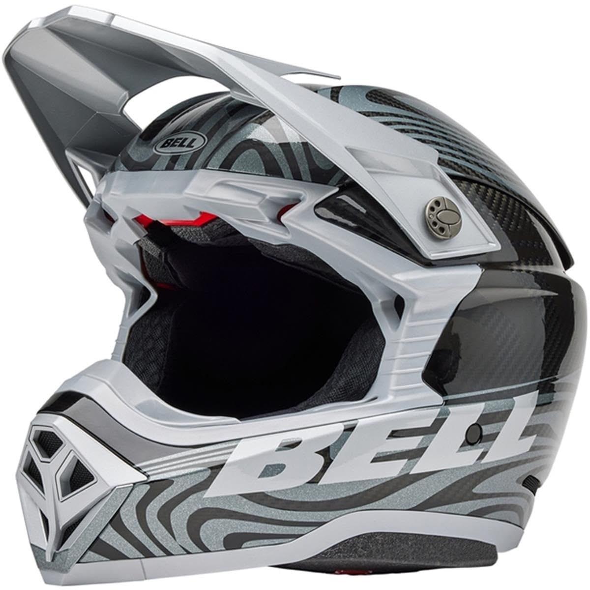 BELL Moto-10 Spherical Casco, Unisex, Plateado/Gris, Medium