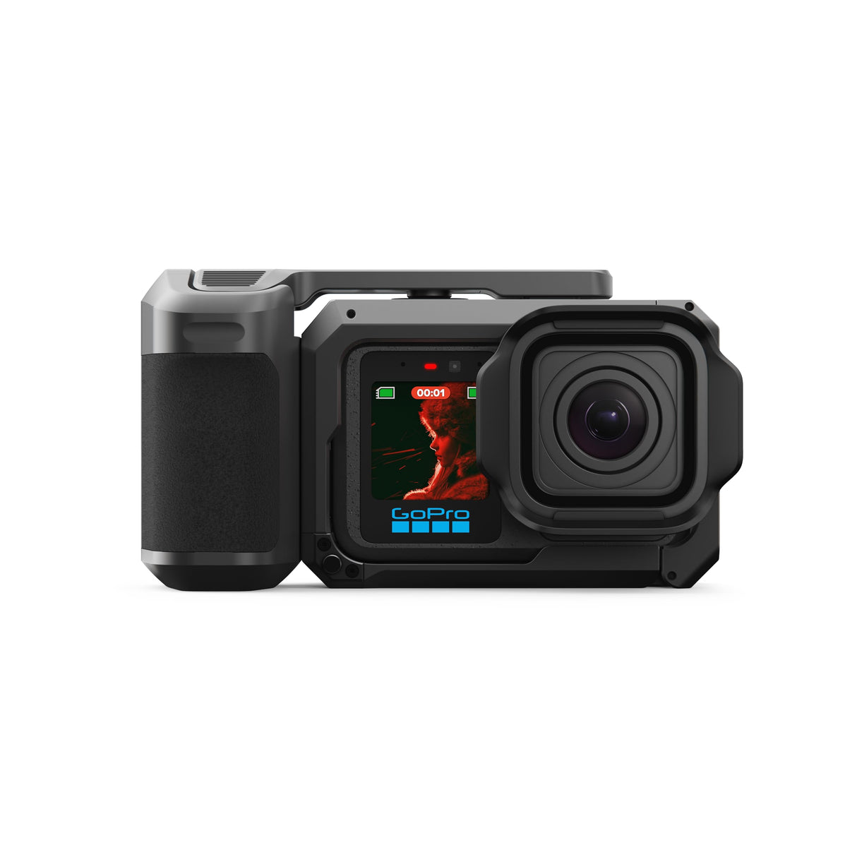 GoPro Mission 1 Pro Grip Edition - Incluye cámara Mission 1 Pro, empuñadura compacta, batería Enduro 2, Estuche de Transporte y Parasol Desmontable
