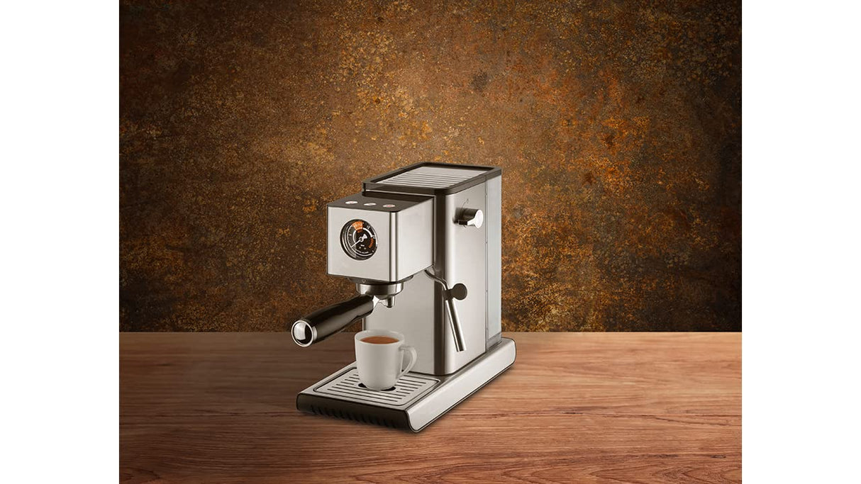 Catler Máquina Expresso, Cappuccino y Latte, Bomba italiana de 20 bares y Espumador de leche - Cafetera Expresso, Thermoblock, con boquilla de vapor patentada, Barista Express ES300
