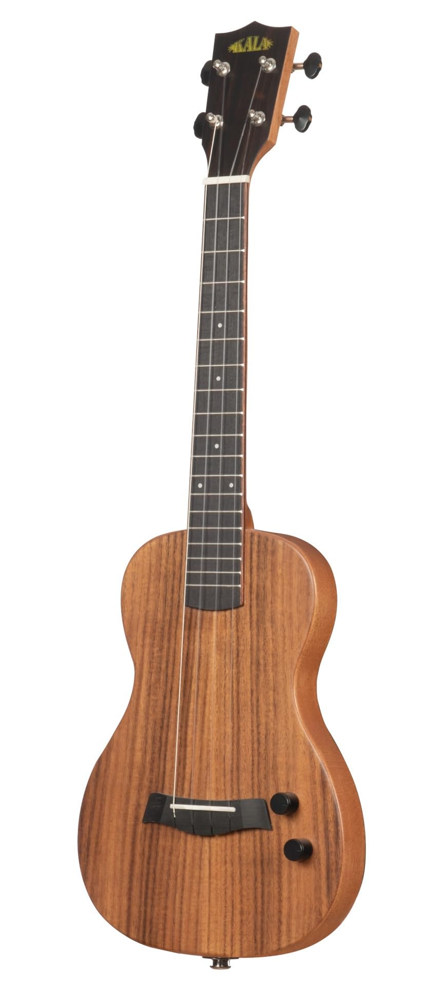 Kala KA SB ACA T Solid Body Electric Flame Acacia Tenor, with Bag