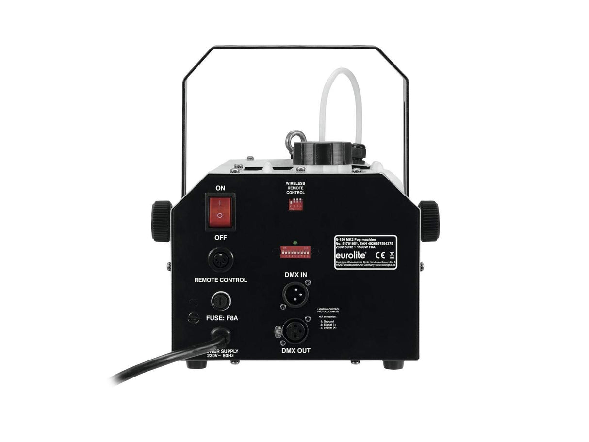 Eurolite 51701981 - Máquina de humo (1500 W, interfaz Dmx, con controlador N-150 Mk2)