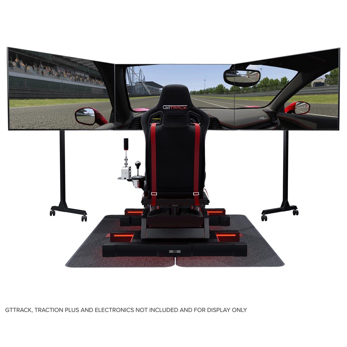 Next Level Racing Free Standing Triple Monitor Stand, Negro