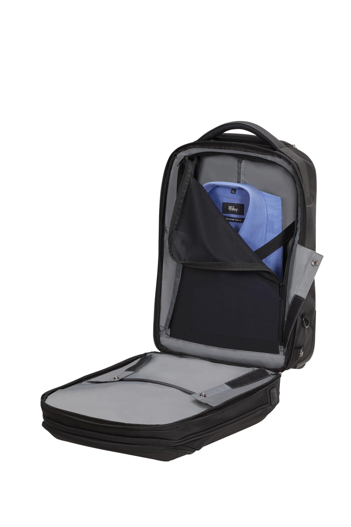 Samsonite LitePoint - Mochila para computadora portátil con Ruedas de 17.3 Pulgadas, 48 u200b u200bcm, 30 l, Negro (Negro)