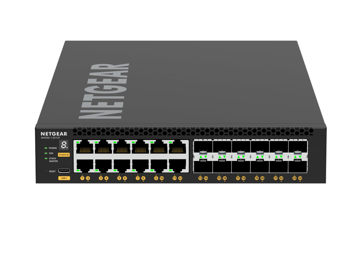 NETGEAR 24PT M4350-12X12F Managed Switch
