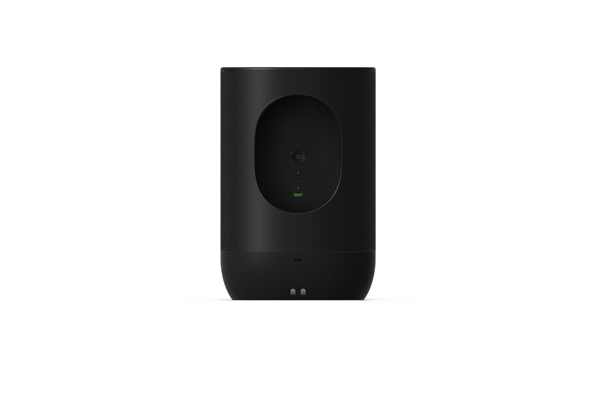 Sonos Move 2 | Altavoz portátil inalámbrico con Wi-Fi, Bluetooth, Amazon Alexa, 24 Horas de autonomía y Base de Carga inalámbrica - Negro