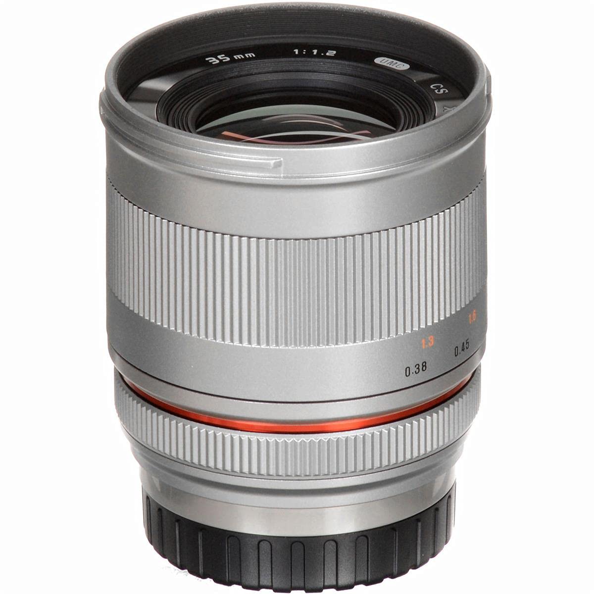 Rokinon Lente Gran Angular de Alta Velocidad f/1.2 de 35 mm para Montura Fujifilm X, Color Plateado