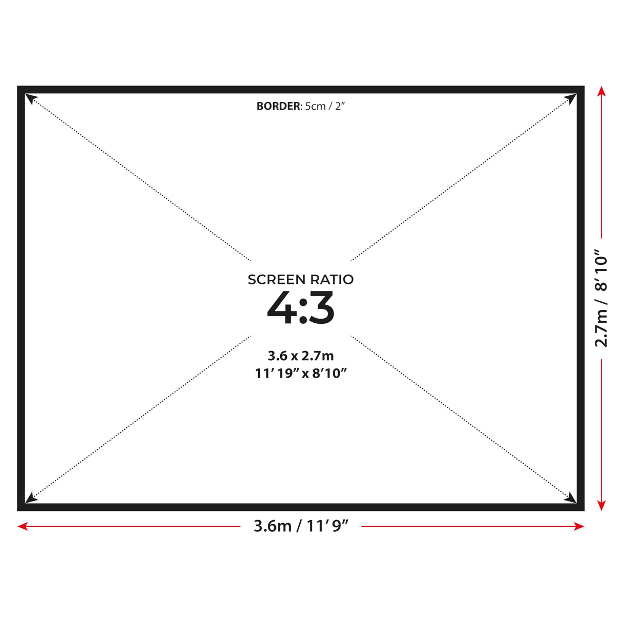 SimSpace Platinum Golf Impact Screen - Pantalla de proyector para simulador de Golf para el hogar, Rendimiento de 4 Capas con Espuma Resistente a los Impactos, reducción de Ruido, claridad Ultra 4K