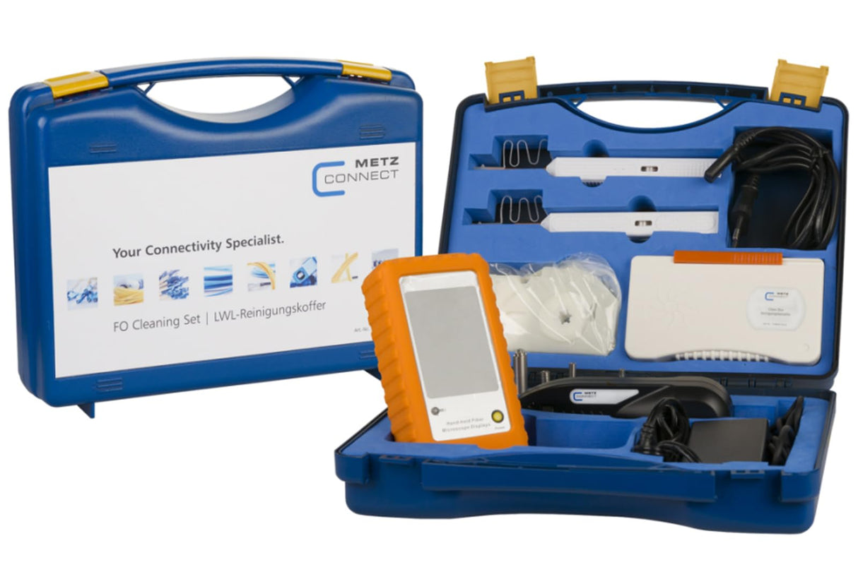 METZ CONNECT Caja de limpieza de fibra óptica