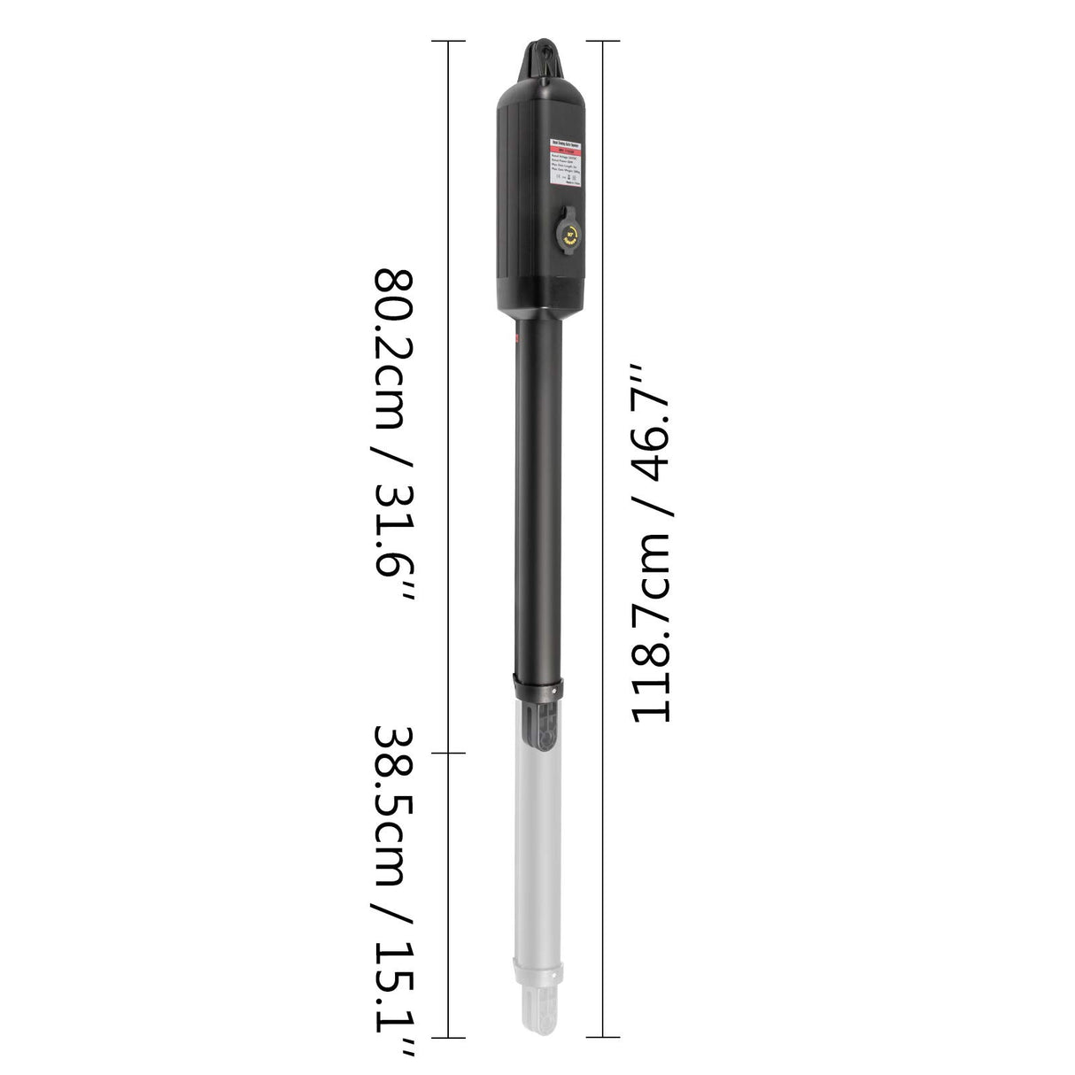 VEVOR Abridor Automático de Puerta Batiente Doble Largo de 18 pies Abridor de Puerta Automátio 880 libras con Control Remoto Empujar/Tirar Para Abrir Abridor de Puerta Batiente Doble 16 mm/s