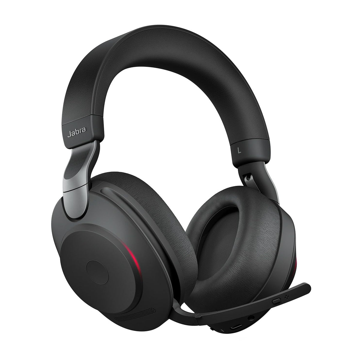 Jabra Evolve2 85 Auriculares Inalámbricos Estéreo con Cancelación de Ruido - Certificados para plataformas UC - Batería de Larga Duración - Adaptador Bluetooth USB-A - Negro