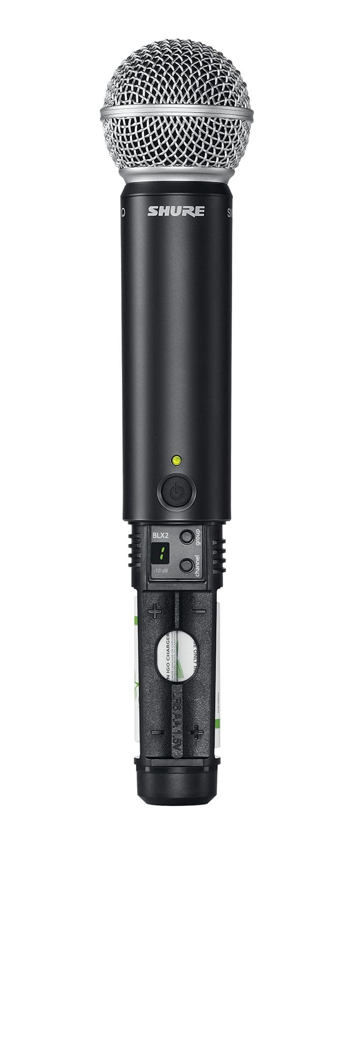 Transmisor inalámbrico de Mano Shure BLX2/SM58 con cápsula de micrófono Vocal SM58 - para su Uso con Sistemas de micrófono inalámbrico BLX (Receptor se Vende por Separado) | Banda K3E