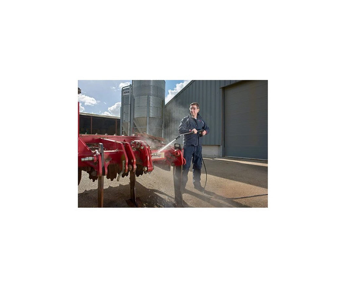 Bosch Professional GHP 5-65 X - Hidrolimpiadora de alta presión (160 bares, 520 l/h, enrollador de manguera, 2 lanzas)