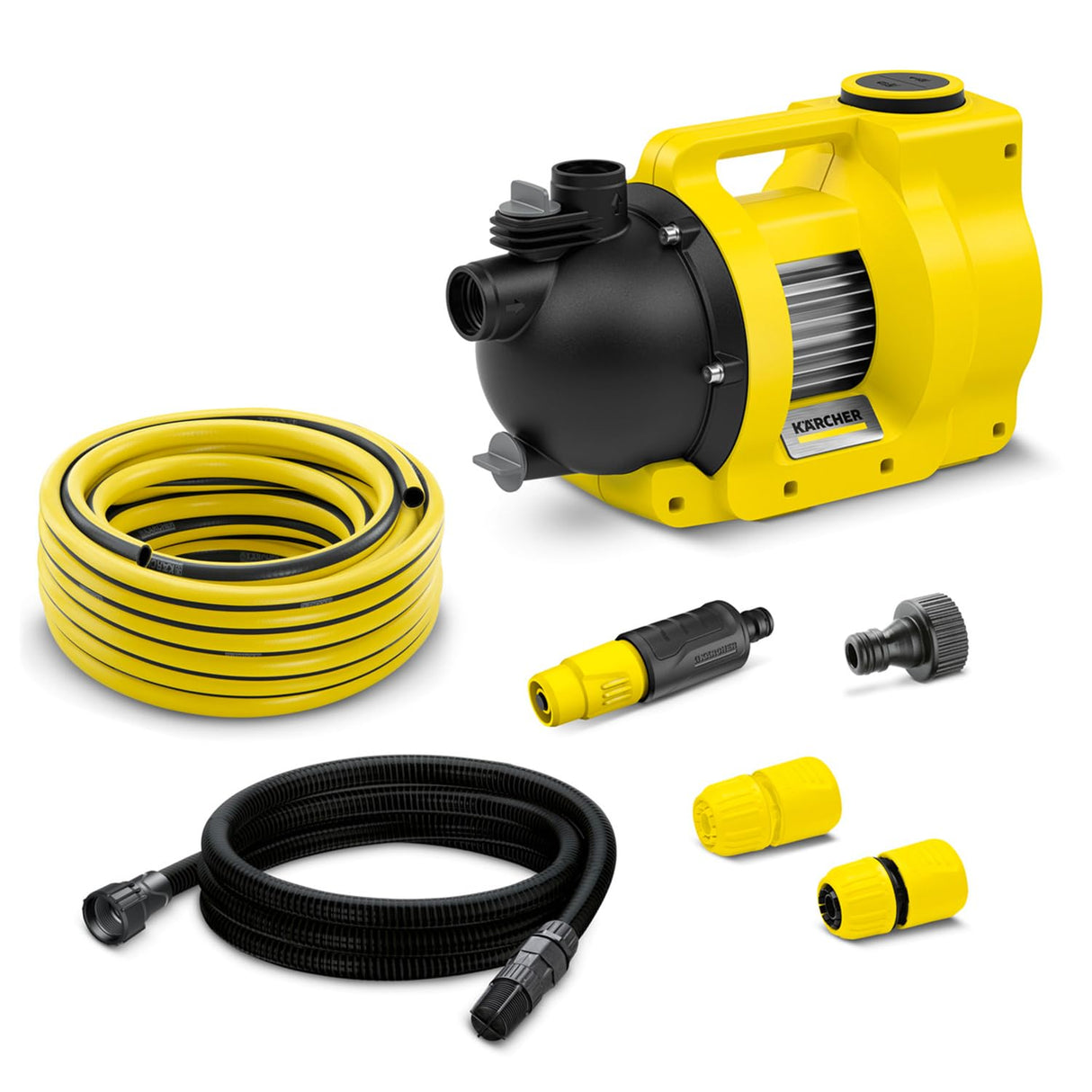 Kärcher BP 5.000 Garden Set Plus Bomba de Jardín, Caudal máx.: 5.000 l/h, Altura de Impulsión: máx. 40 m, Altura de Aspiración: máx. 8 m, Potencia de Motor: 650 Watt, Presión: máx. 4 bar