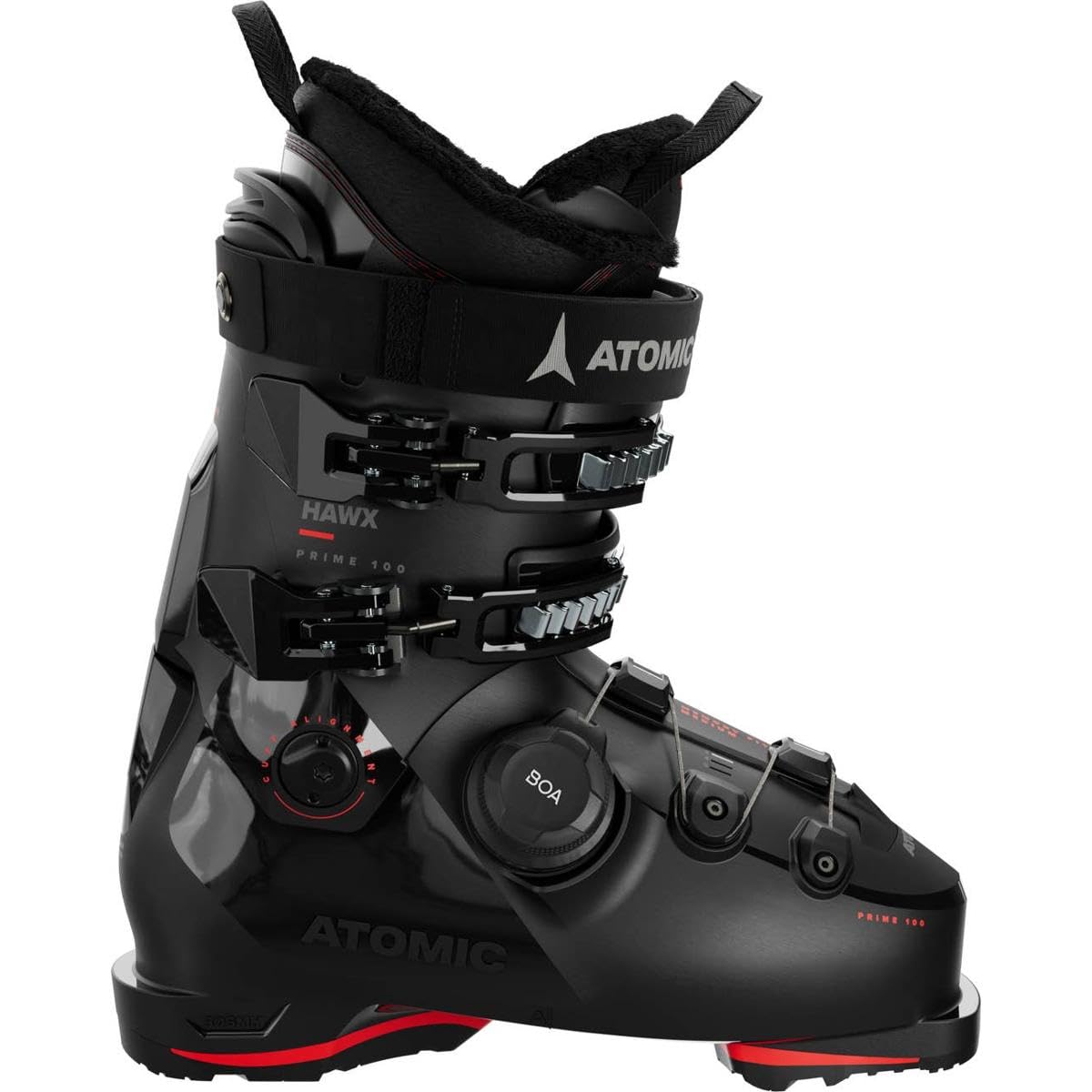 ATOMIC HAWX Prime 100 Boa Gw Botas Alpine, Unisex, Negro/Rojo, 30/30.5