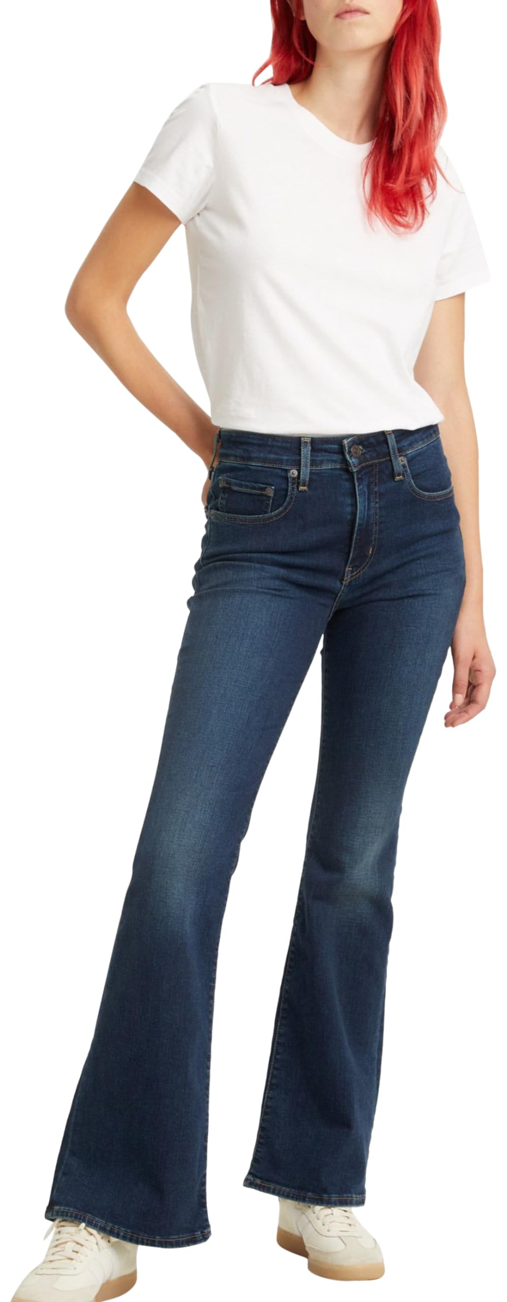 Levi's 726 High Rise Flare, Jeans para Mujer, Blue Swell, 33W / 32L