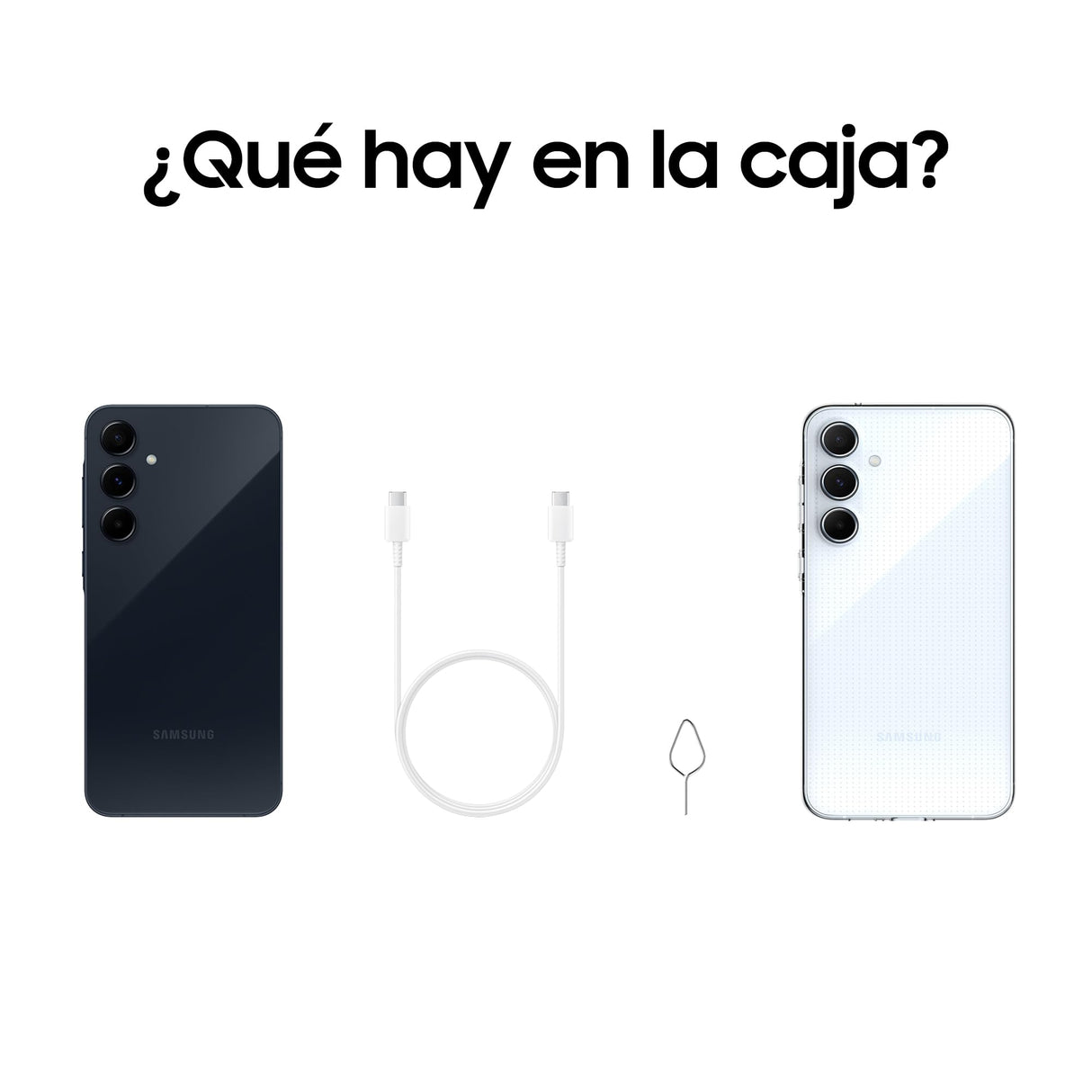 Samsung Galaxy A55 5G 256GB + Funda Transparente - Teléfono Móvil Android, Smartphone Libre, Batería de Larga Duración, Cámara 50MP, Negro (Versión Española)