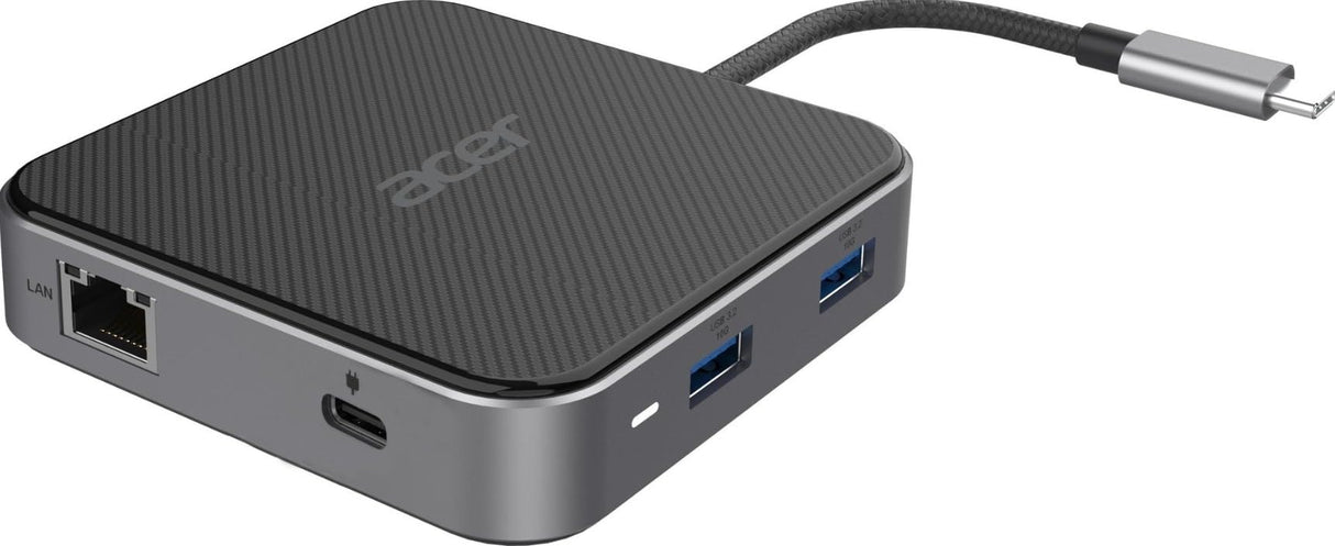Acer 7 en 1 USB4 8 K Multi Display Hub 1 x HDMI/1xDP/2 x USB 3.2/USB-C/RJ45/Audi