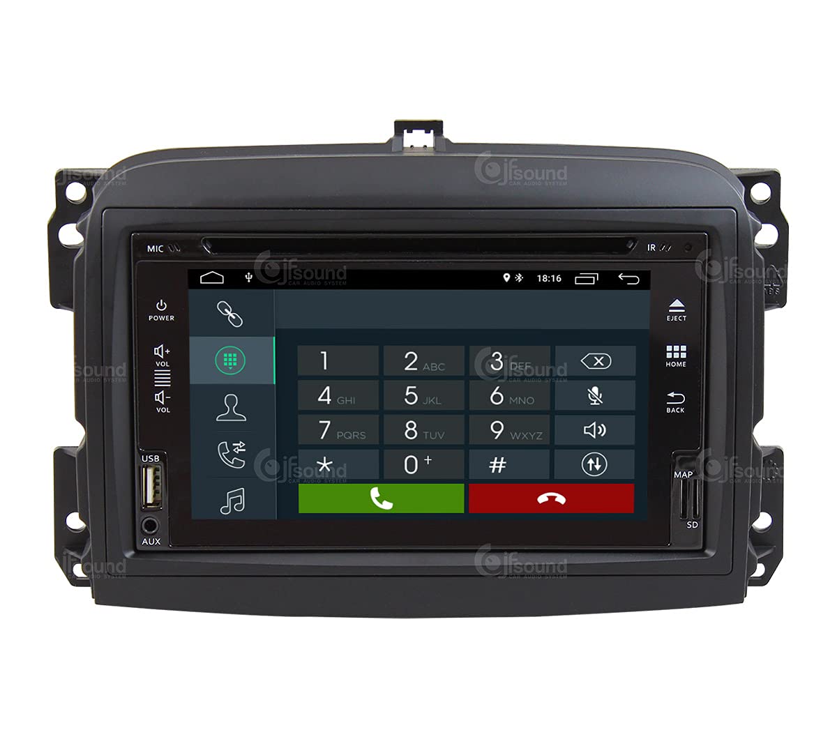 Autorradio de Ajuste Personalizado para Fiat 500L Pre-Restyling Android GPS Bluetooth WiFi Dab USB Pantalla táctil Full HD 6,2"