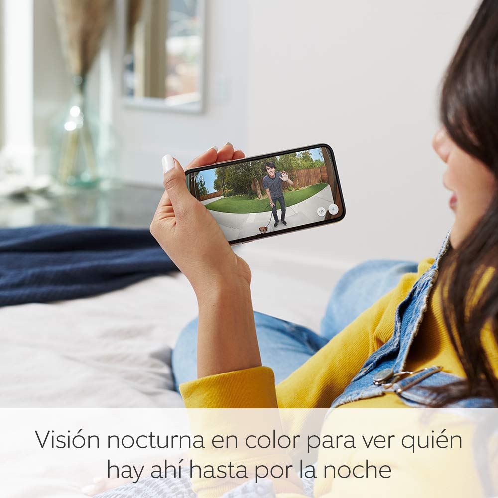 Ring videotimbre cableado Pro (anteriormente Video Doorbell Pro 2) | Timbre con cámara, vídeo 1536p HD, vídeo de cuerpo entero, detección de movimiento 3D y wifi | 30 días gratis de Ring Home