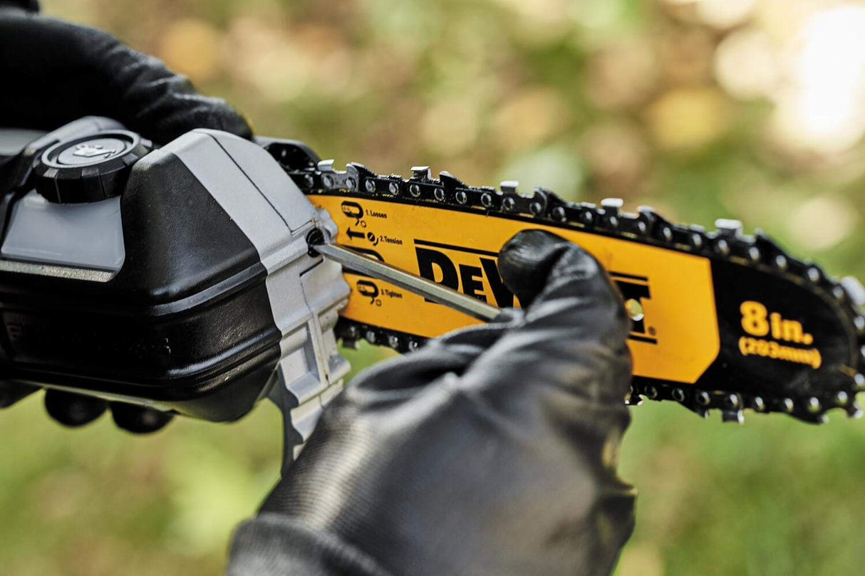 DEWALT DCMPS567P1-QW - Podadora de pértiga XR 18V con 1 batería Li-Ion 5,0Ah