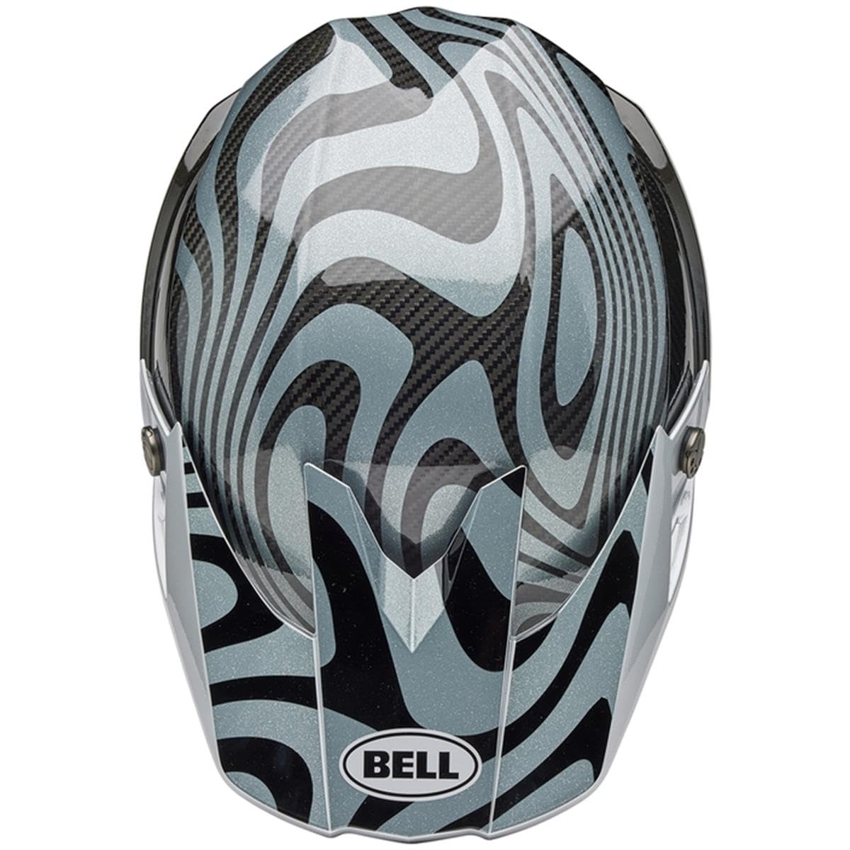 BELL Moto-10 Spherical Casco, Unisex, Plateado/Gris, Medium