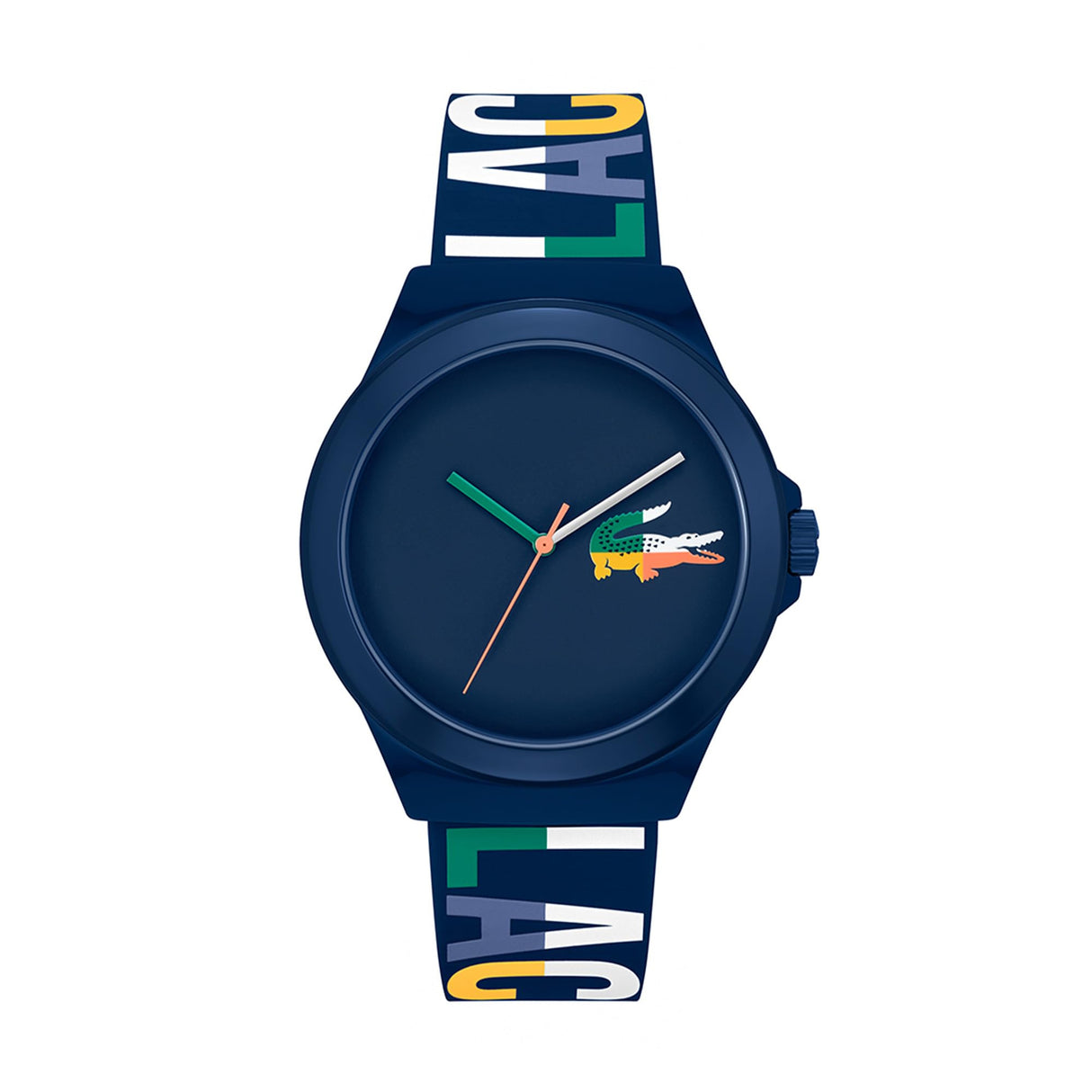 Lacoste Reloj Analógico de Cuarzo para Hombre Colección NEOCROC con Correa de Silicona Azul Marina - 2011184