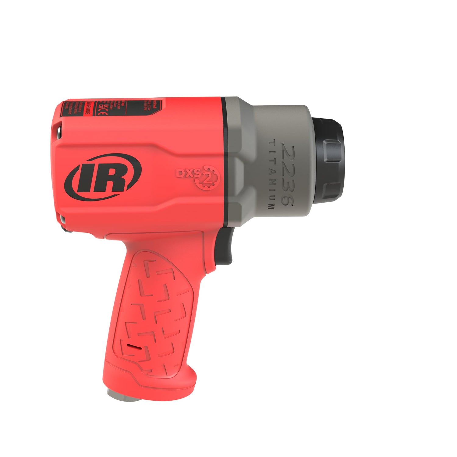 Ingersoll-Rand 2236QTIMAX-R DXS2 Llave de Impacto Neumática, Silenciosa, 2034 Nm, Caja Martillo Titanio, Anillo Fricción, Rojo
